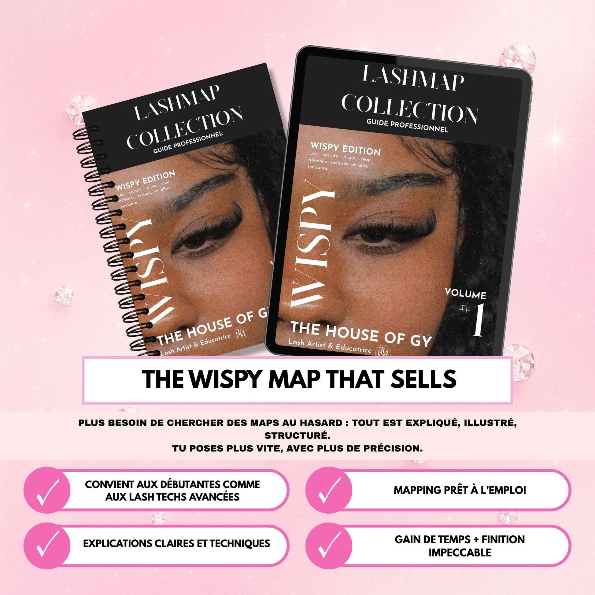 Lash Map Vol.1 (WISPY) - Extensions de cils par The House of Gy