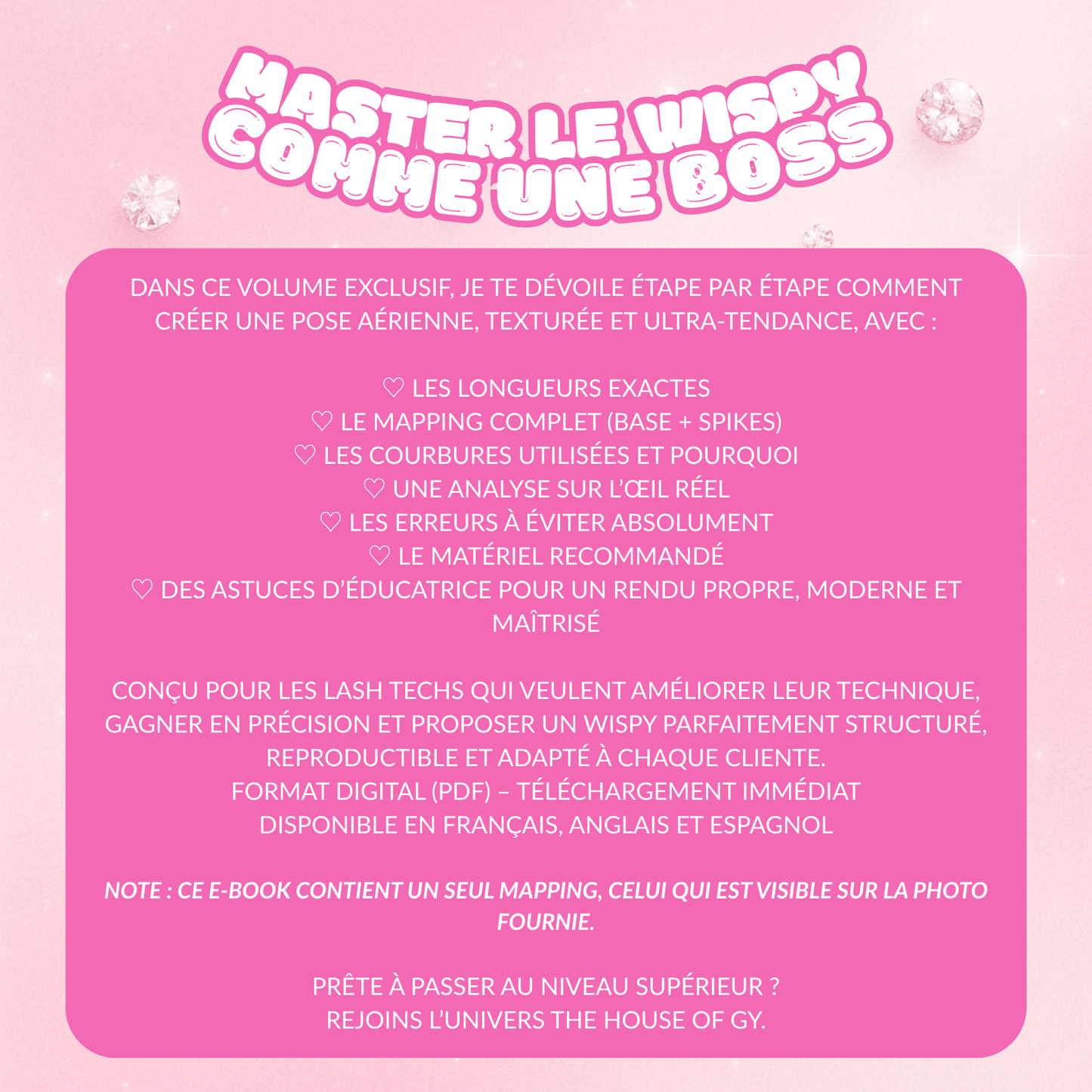 Lash Map Vol.1 (WISPY) - Extensions de cils par The House of Gy